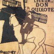 James Pryde and William Nicholson Don Quixote USA oil painting artist
